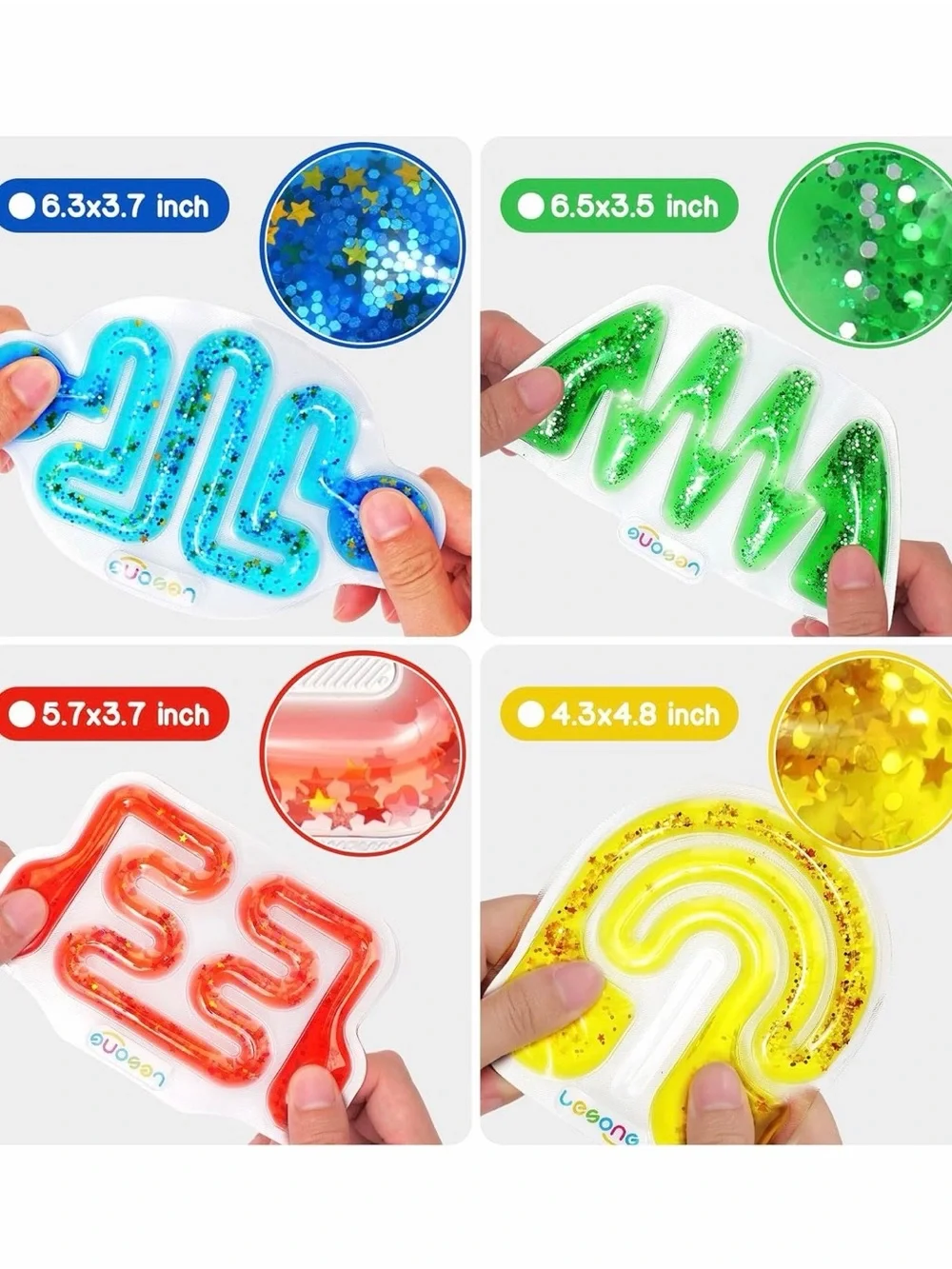 🧸 🌈 Squishy Sensory Fidget Toy – Sensory Maze Tube